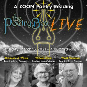 Graphic for The Poetry Box Live--march 2021 Edition