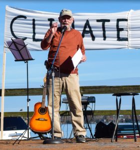 Sam Love at a Climate Rally