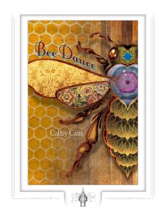 Bee Dance fine art print, original cover art by Robert R. Sanders, poems by Cathy Cain