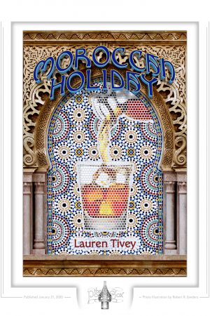 Moroccan Holiday fine art print, original cover art by Robert R. Sanders, poems by Lauren Tivey