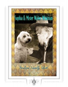 Sophia & Mister Walter Whitman fine art print, original cover art by Robert R. Sanders, poems by Penelope Scambly Schott