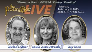 The Poetry Box LIVE banner for February 2023 Show