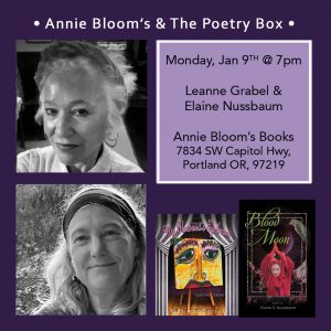 Two Poets at Annie Bloom's Books - Jan 9
