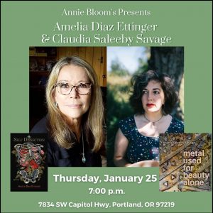 Two Poets at Annie Bloom's Books - Jan 25